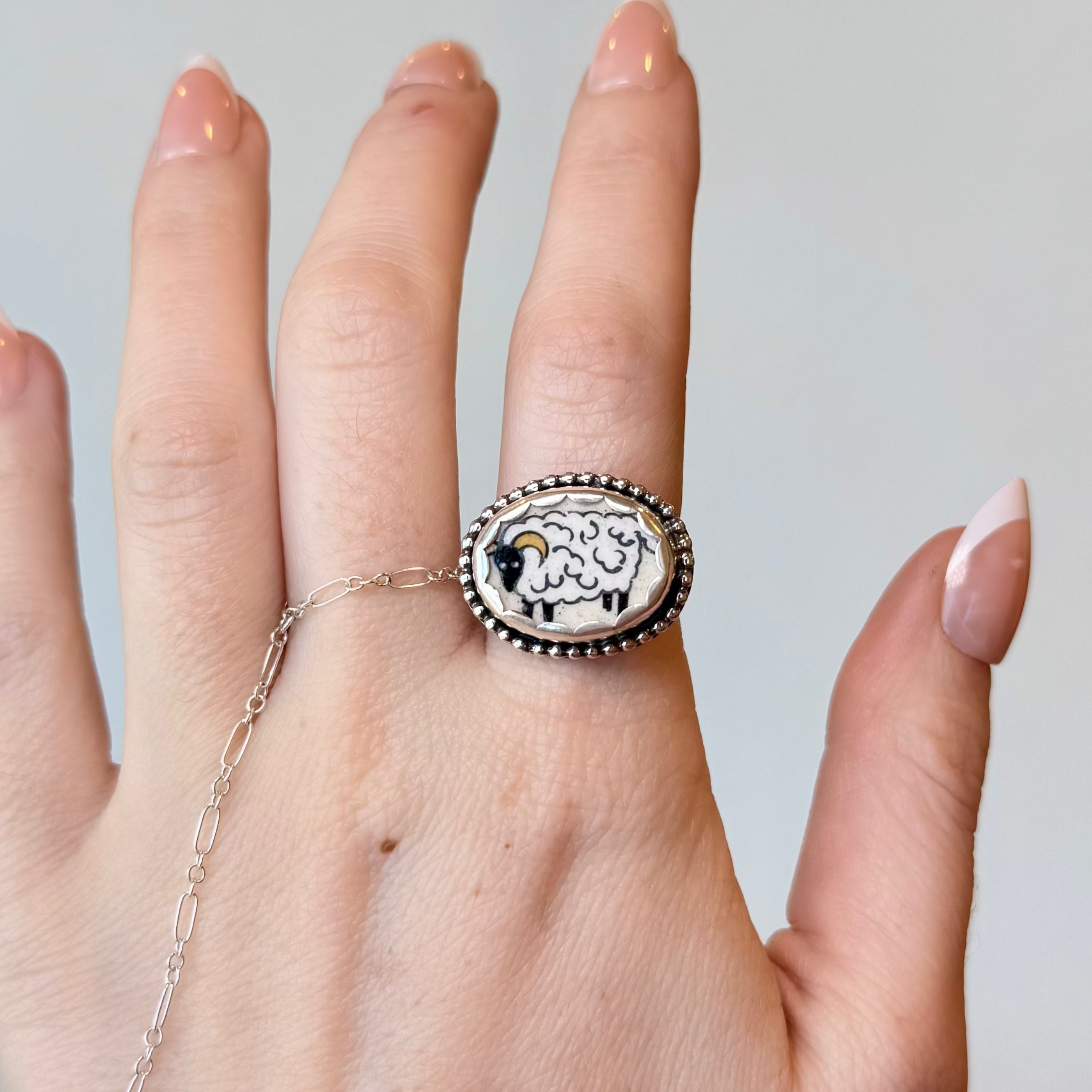 Harriet the Sheep Ring - Size 7