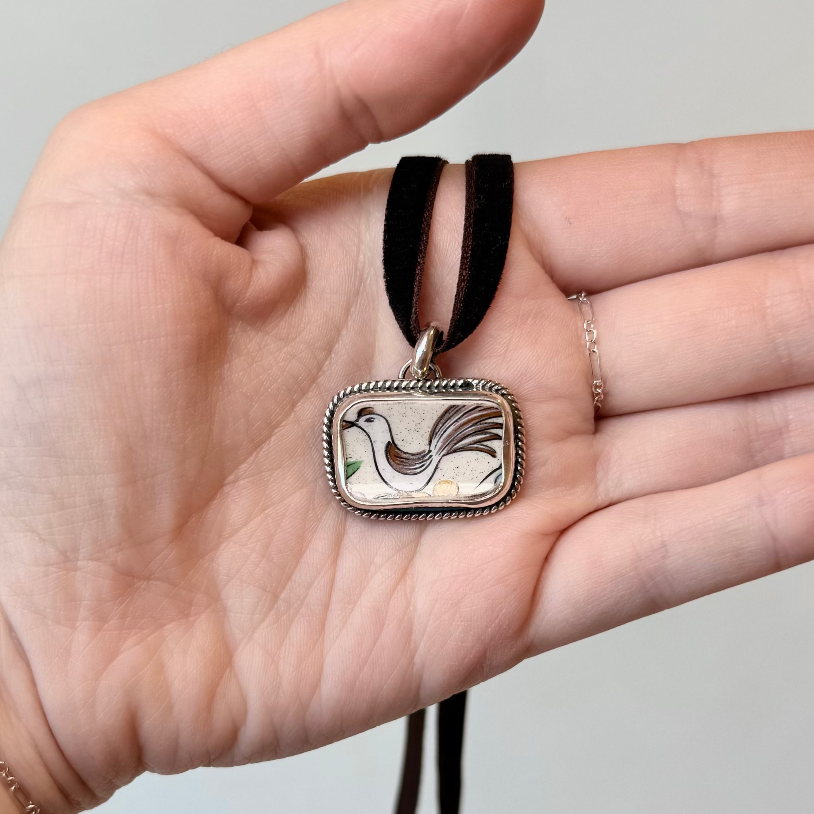 Folk Bird Pendant