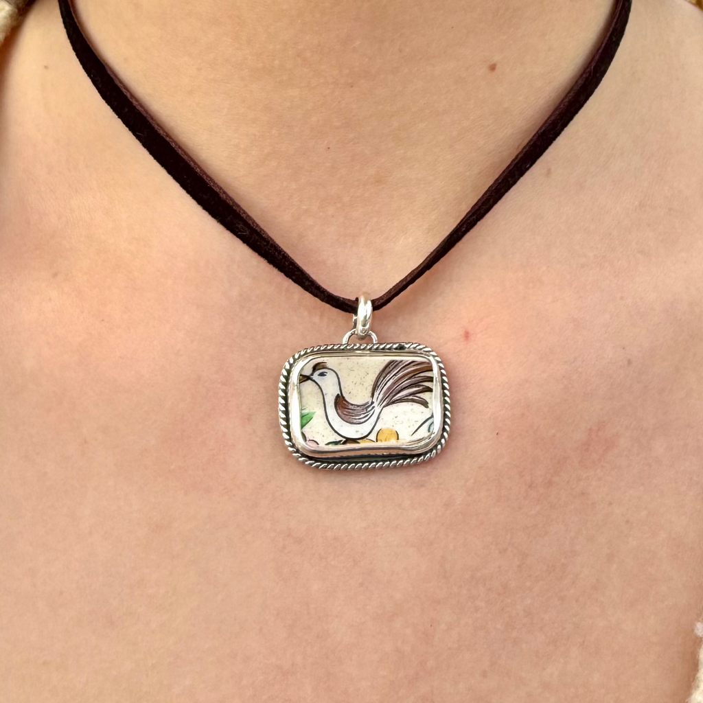 Folk Bird Pendant