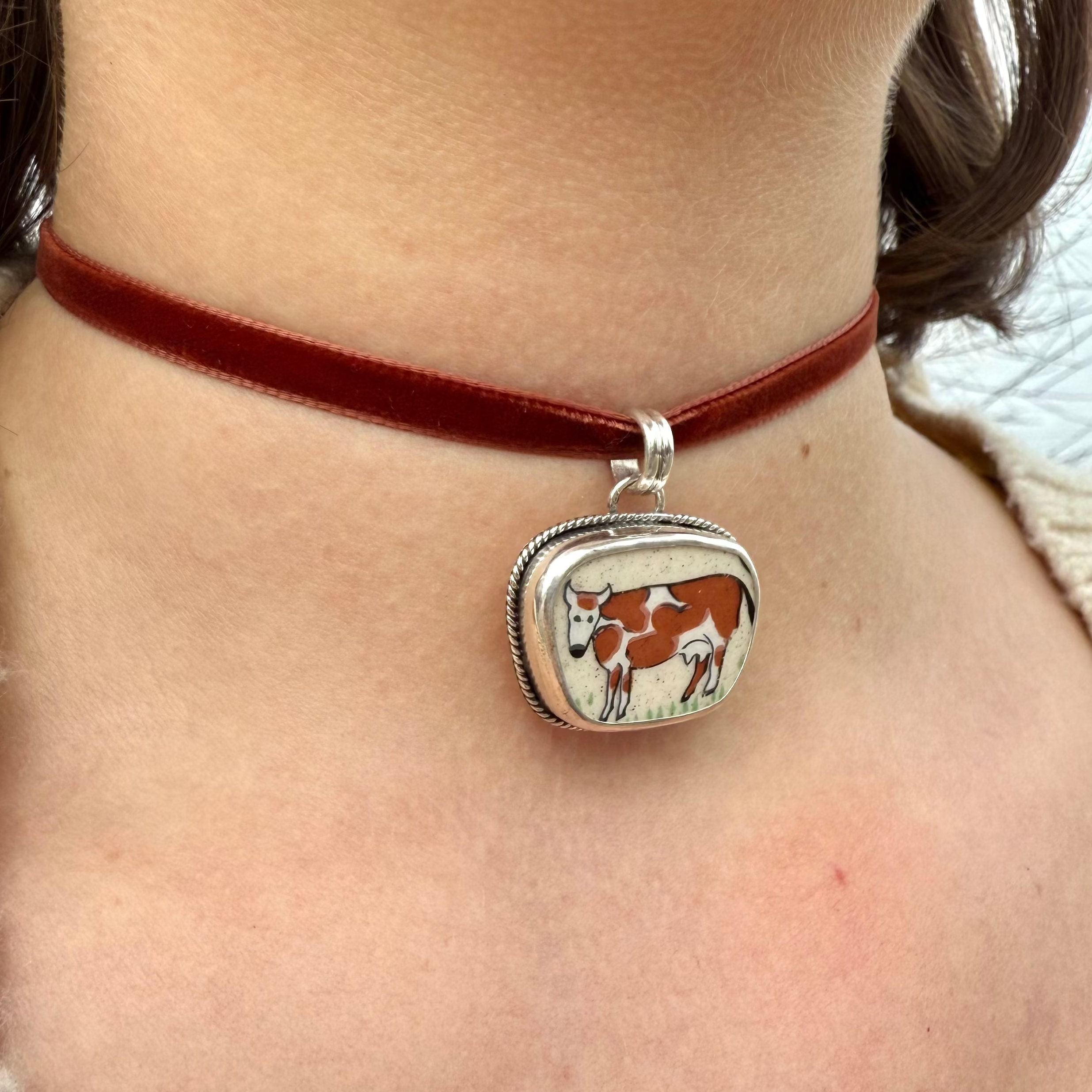 Charlie Cow Pendant