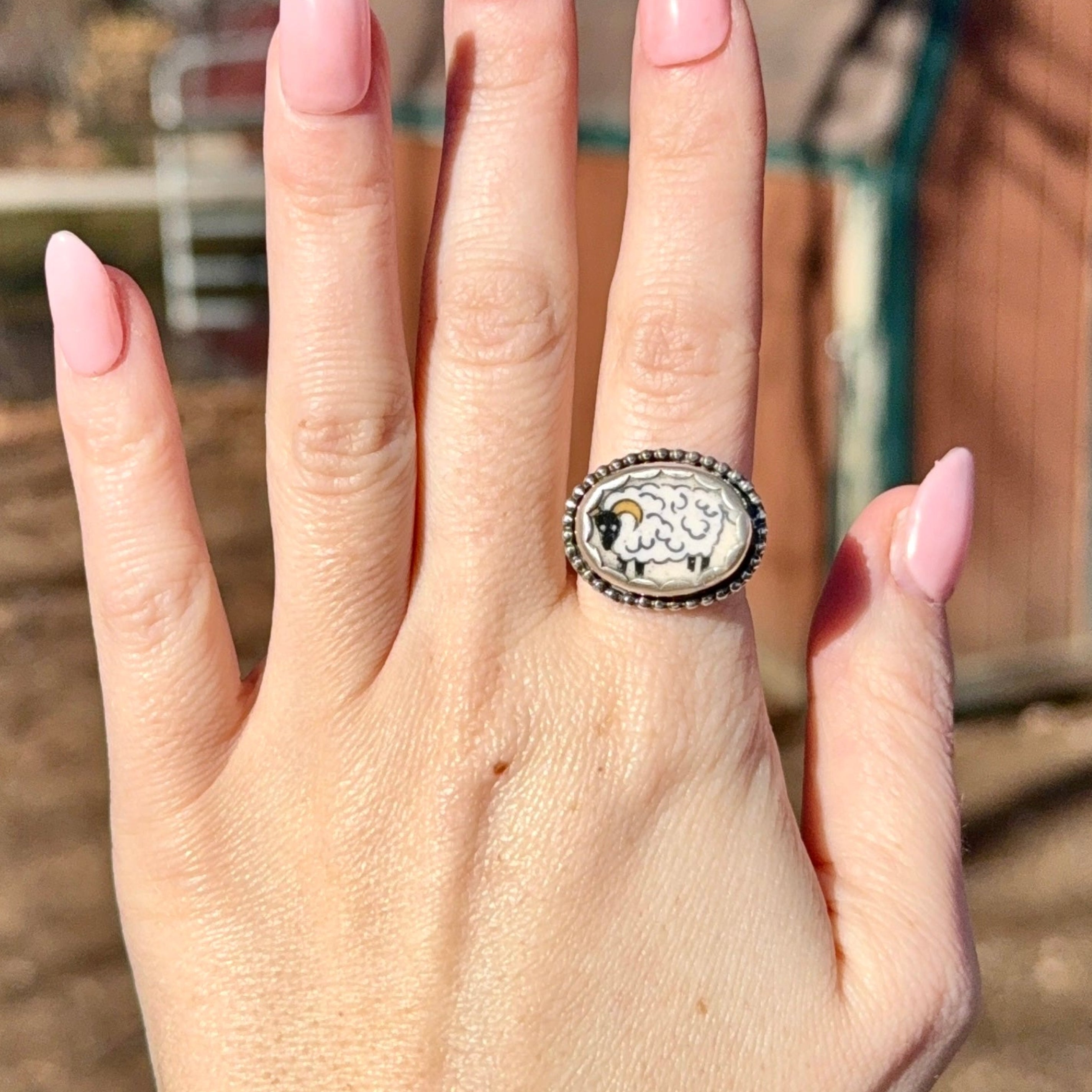 Harriet the Sheep Ring - Size 7