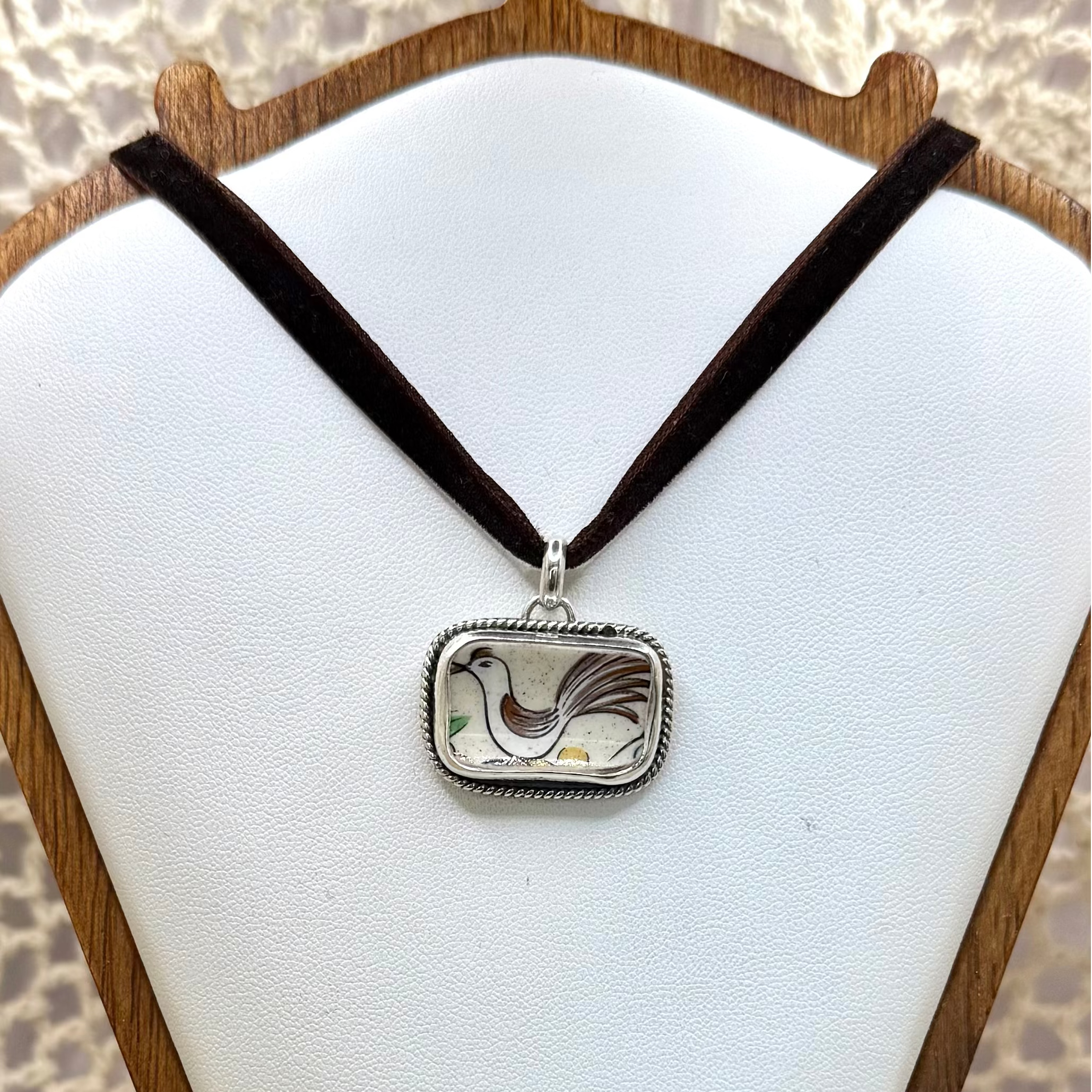 Folk Bird Pendant